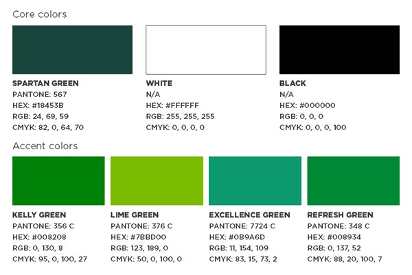 Kelly green  Kelly green, Green color pallete, Green branding