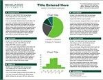 A thumbnail of a sample academic presentation poster with a white background, place text, green headers, and graphs in various shades of green. The poster is letter sized and landscape oriented.